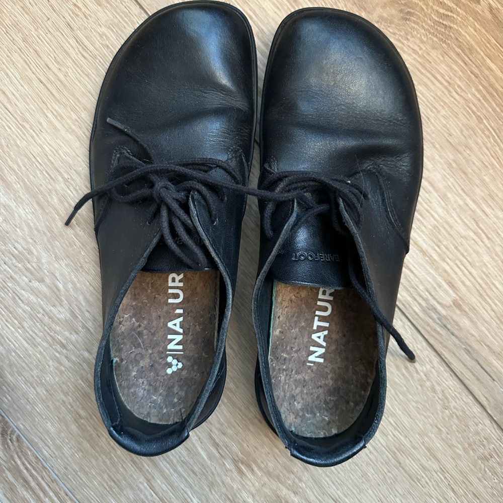Vivo Barefoot Black Leather Shoes